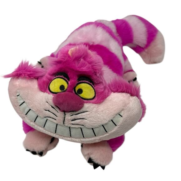 Disney Other - Disney Alice In Wonderland Cheshire Cat Plush PlushieToy Pink Purple Striped 19"